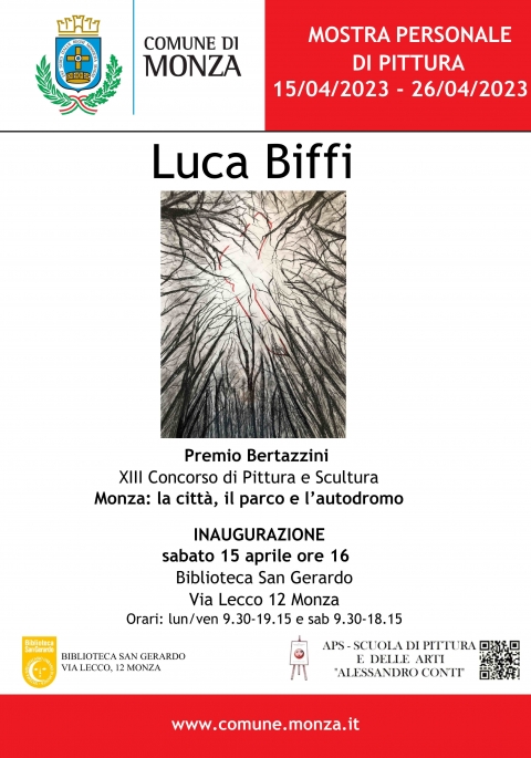 MOSTRA   LUCA BIFFI (Premio Bertazzini) - SCUOLA PITTURA & ARTI  "CONTI"