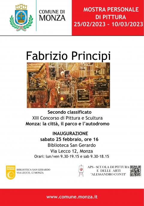 MOSTRA FABRIZIO PRINCIPI - (2° Premio) - SCUOLA PITTURA & ARTI  "CONTI"