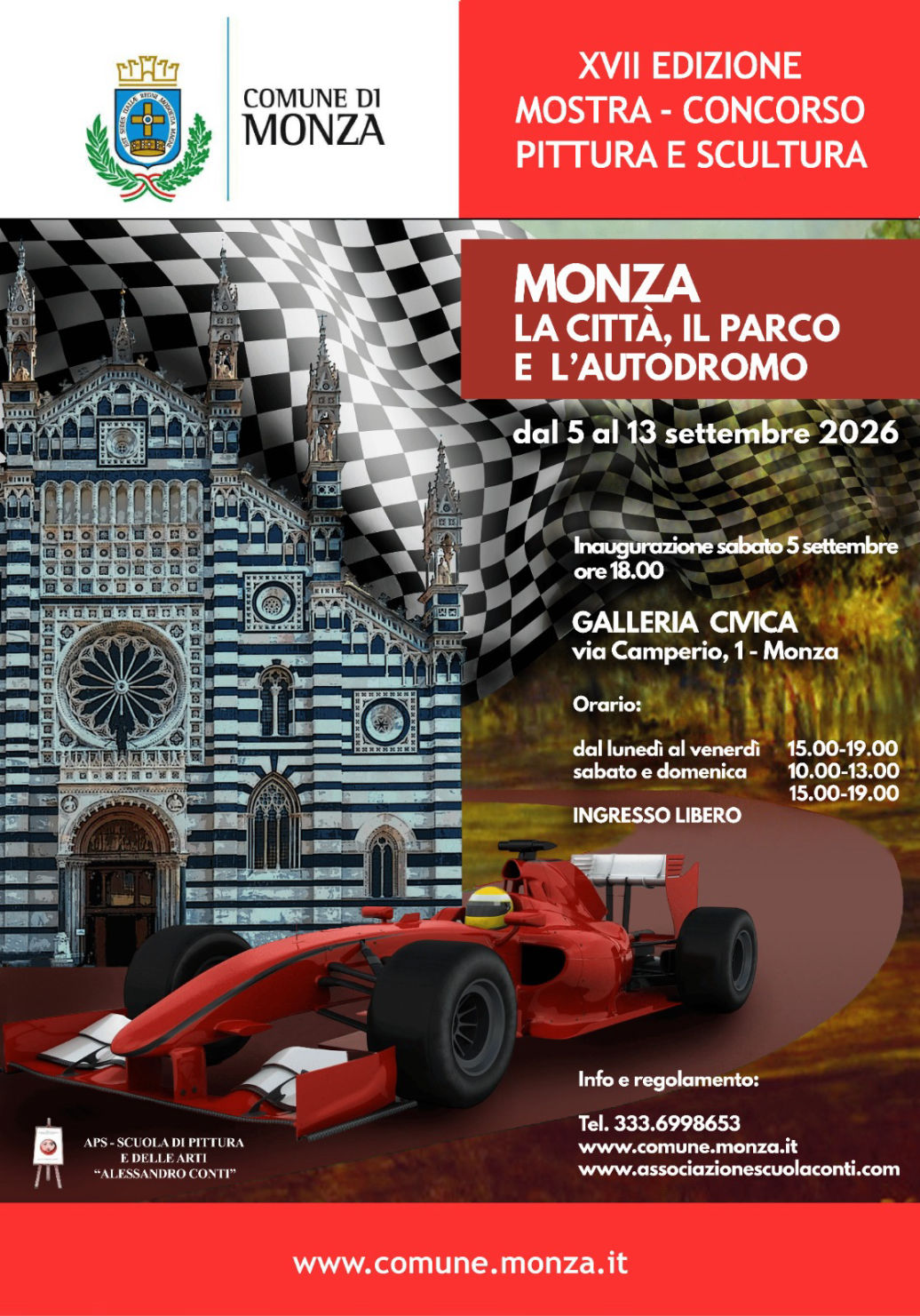 Mostra - Concorso Pittura e Scultura - Monza, la città, il parco e l'autodromo